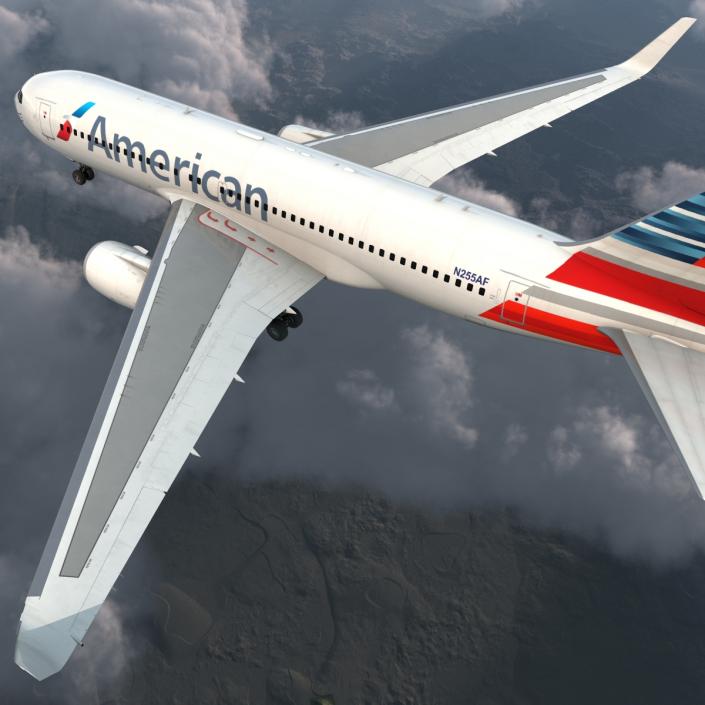 Boeing 767-200ER American Airlines 3D model