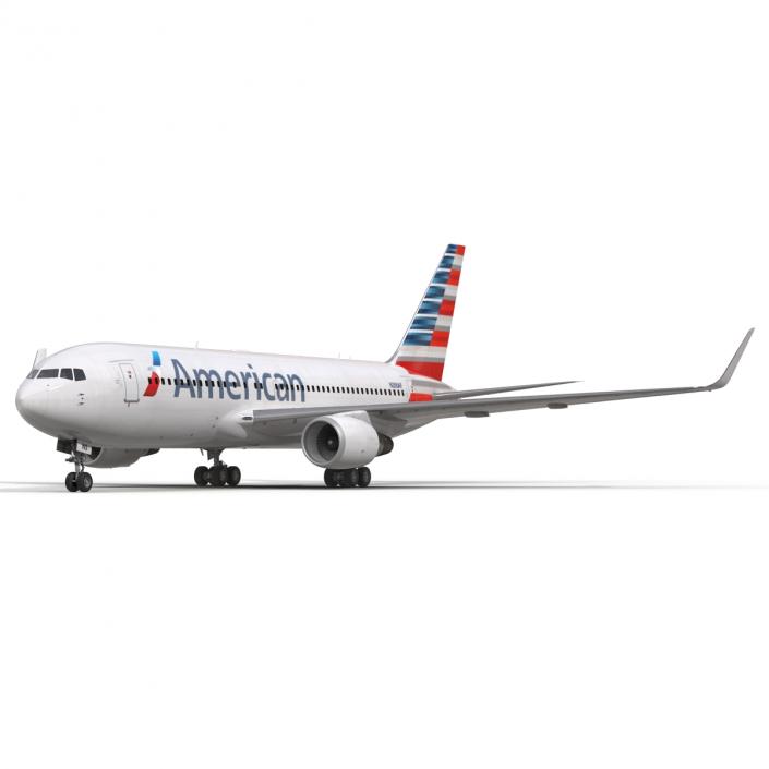 Boeing 767-200ER American Airlines 3D model