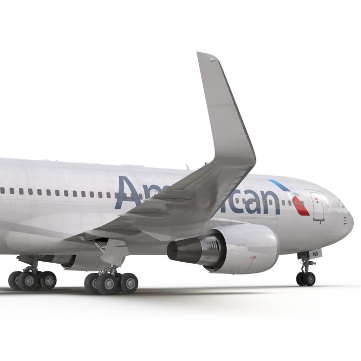 Boeing 767-200ER American Airlines 3D model