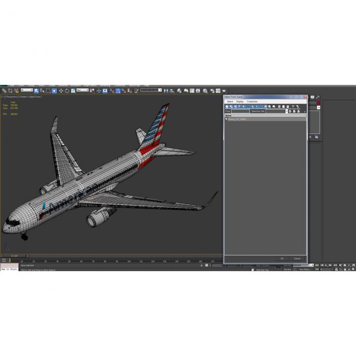 Boeing 767-200ER American Airlines 3D model