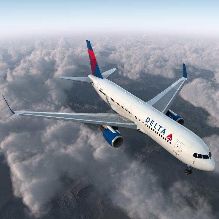 Boeing 767-200ER Delta Air Lines 3D