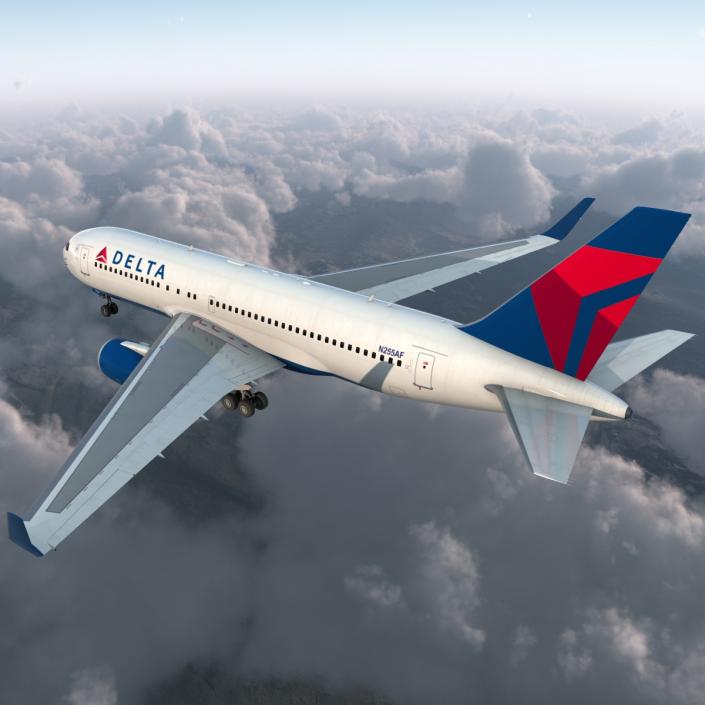 Boeing 767-200ER Delta Air Lines 3D