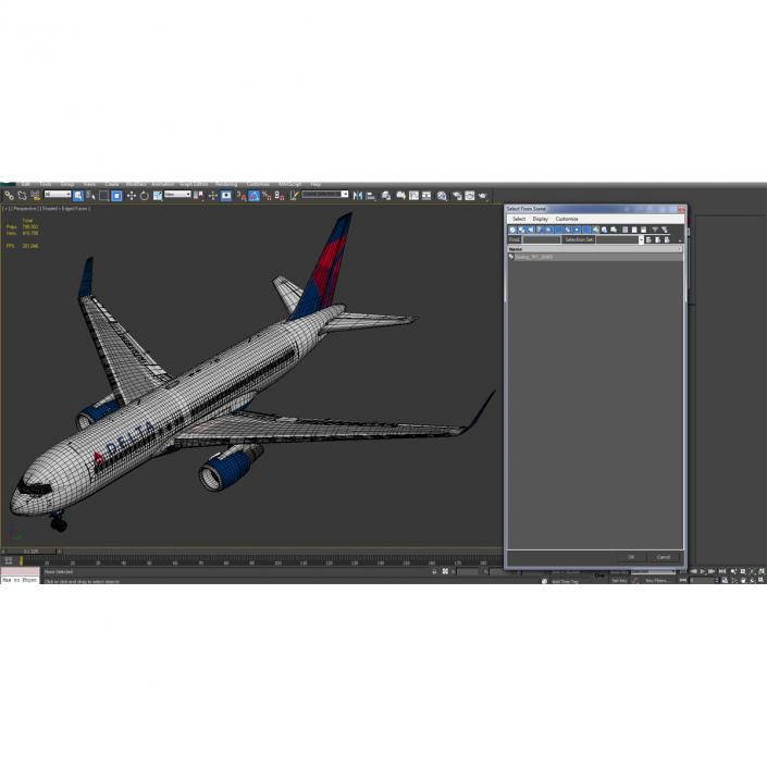 Boeing 767-200ER Delta Air Lines 3D