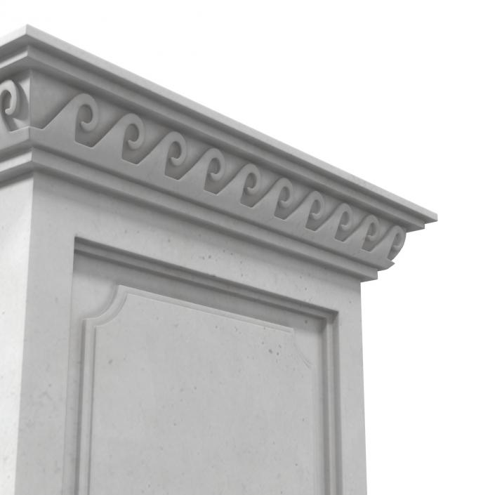 3D model Column Base Greco Roman 2