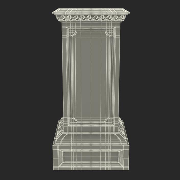 3D model Column Base Greco Roman 2