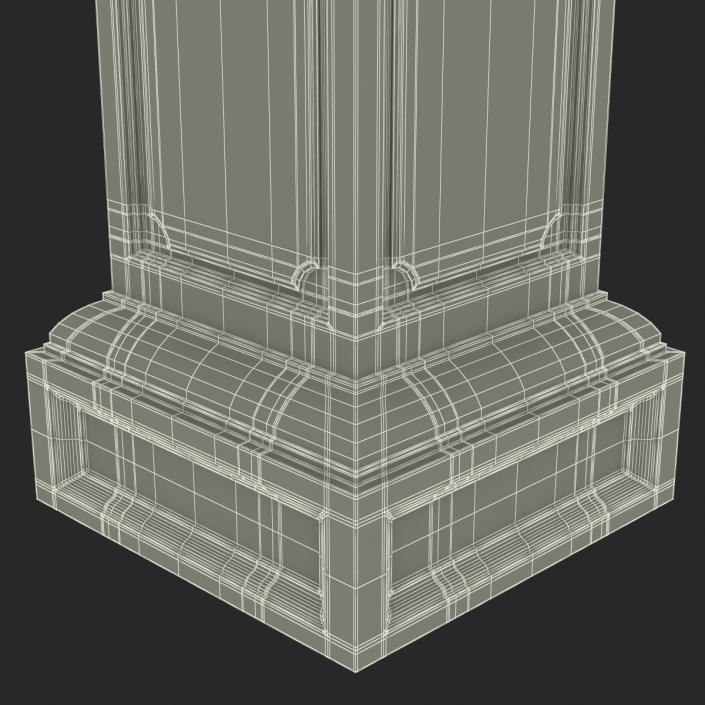 3D model Column Base Greco Roman 2