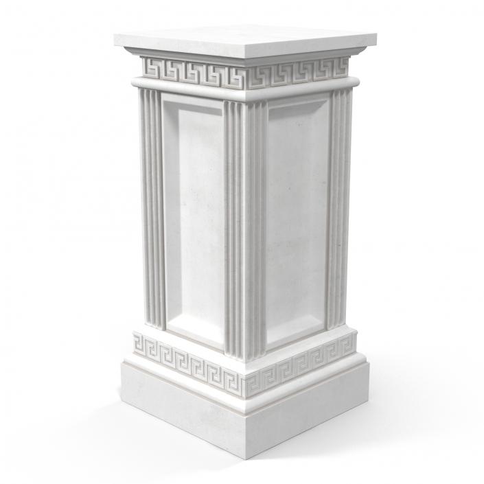 3D model Column Base Greco Roman 3