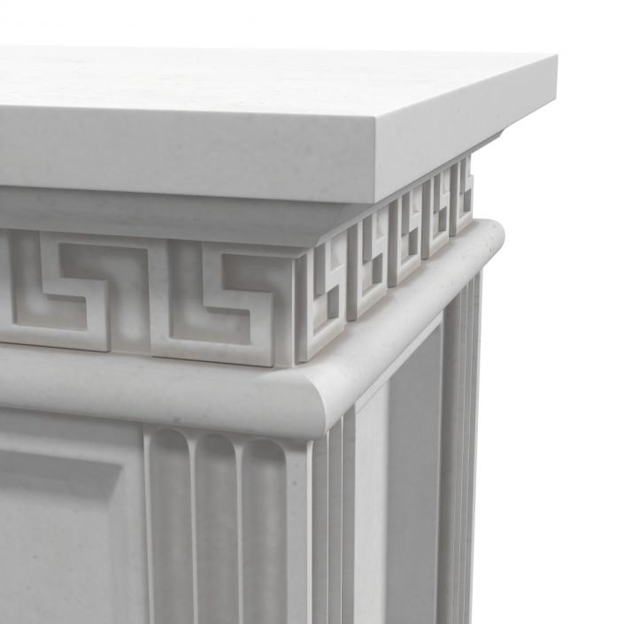 3D model Column Base Greco Roman 3