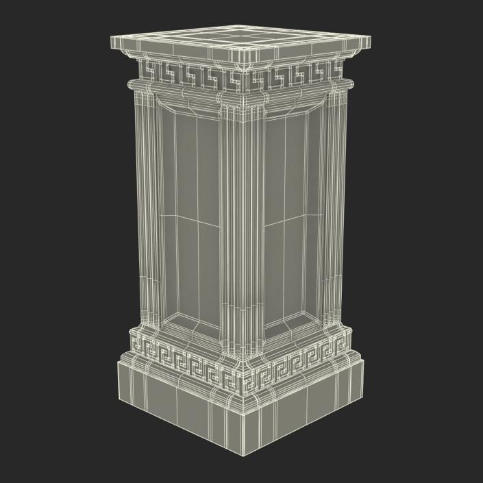 3D model Column Base Greco Roman 3