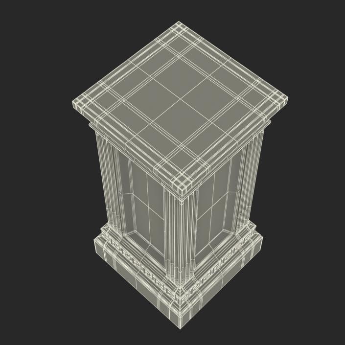 3D model Column Base Greco Roman 3