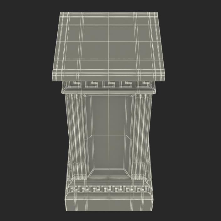 3D model Column Base Greco Roman 3