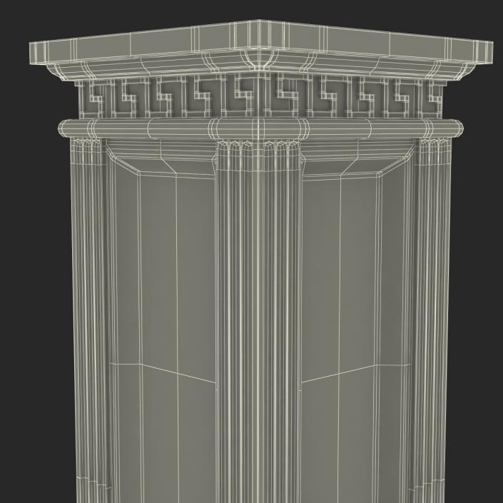 3D model Column Base Greco Roman 3