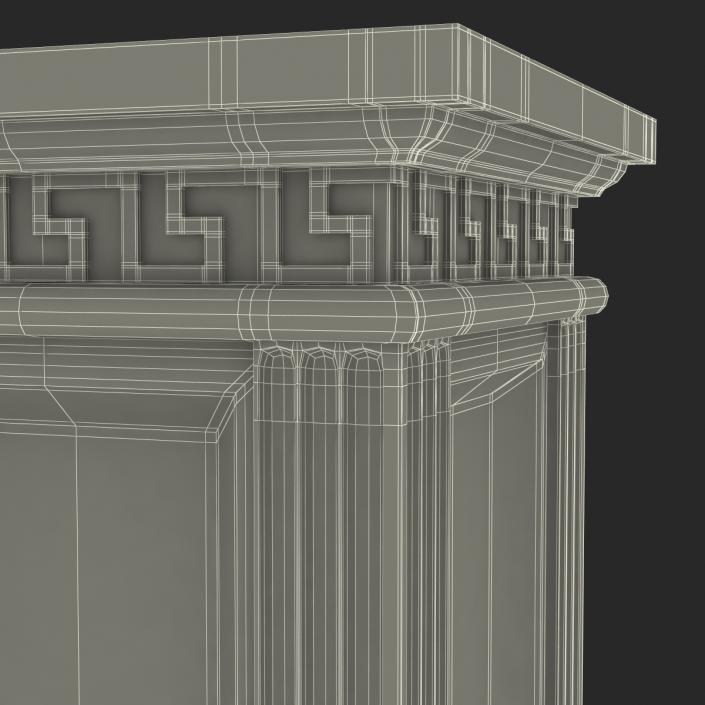 3D model Column Base Greco Roman 3