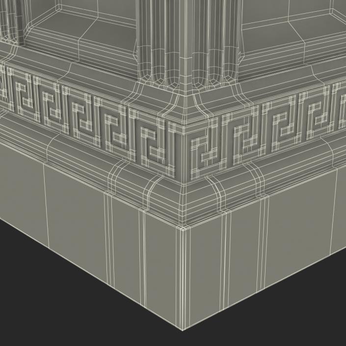 3D model Column Base Greco Roman 3