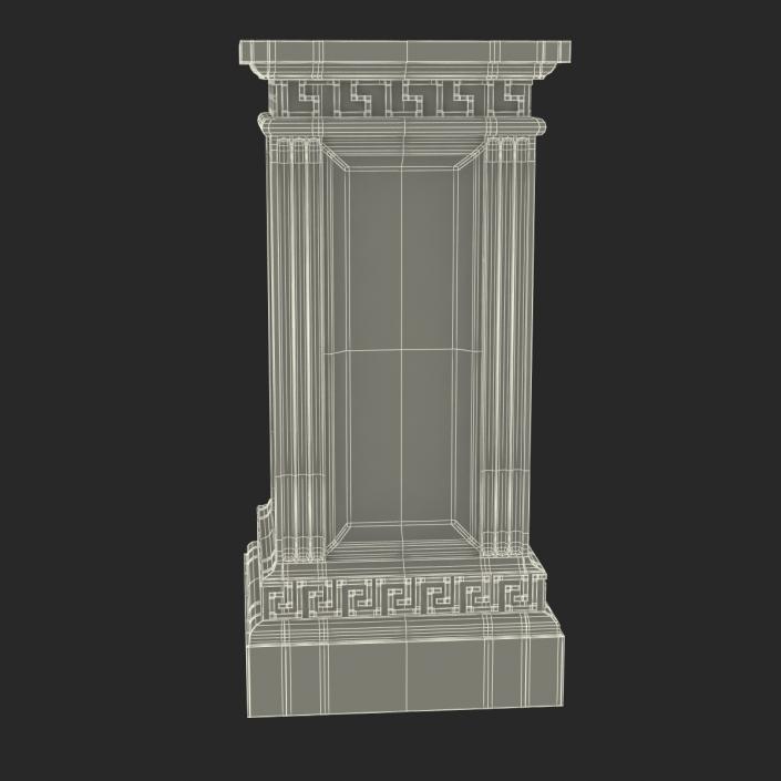 3D model Column Base Greco Roman 3