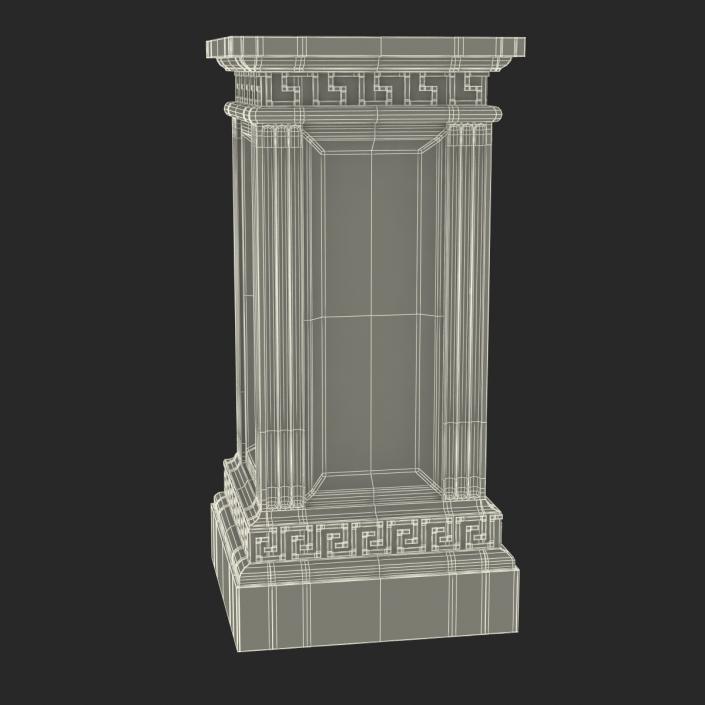 3D model Column Base Greco Roman 3