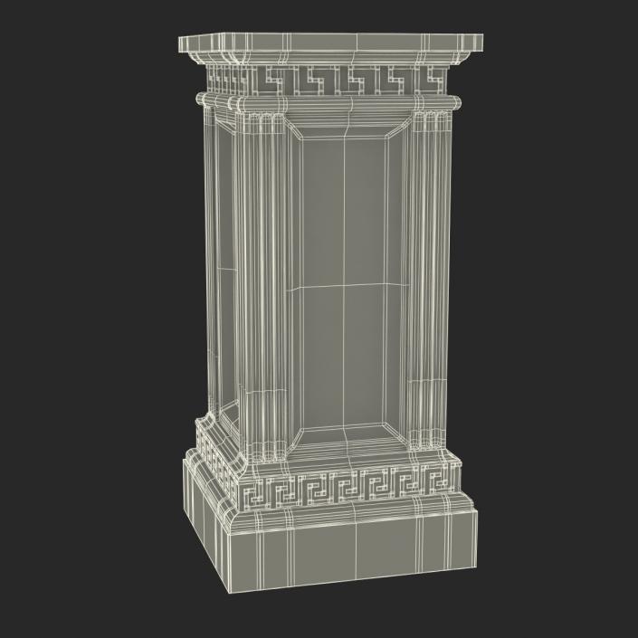 3D model Column Base Greco Roman 3