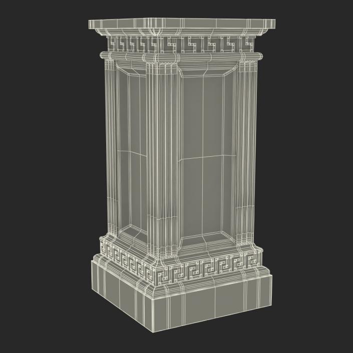 3D model Column Base Greco Roman 3