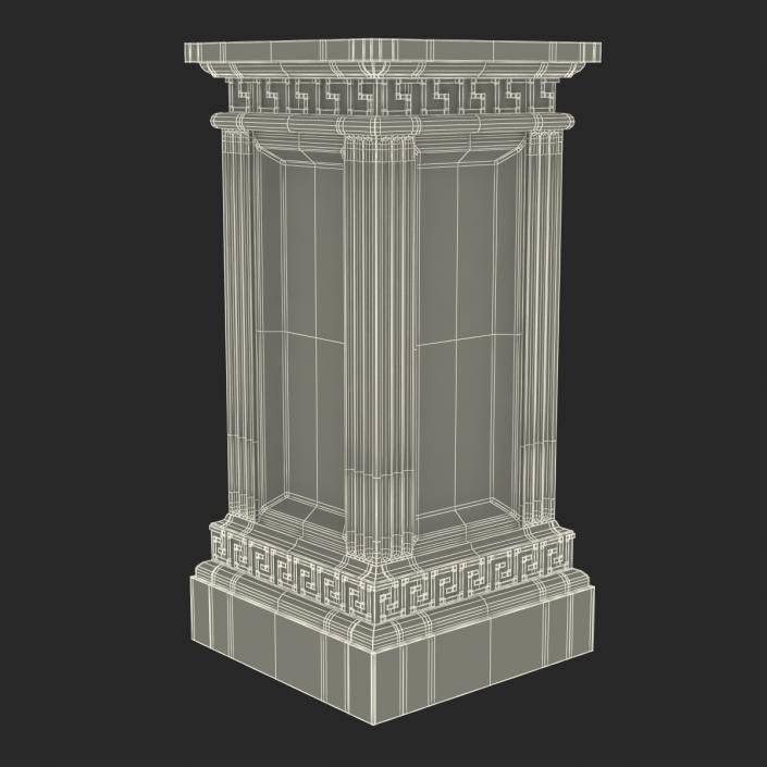 3D model Column Base Greco Roman 3