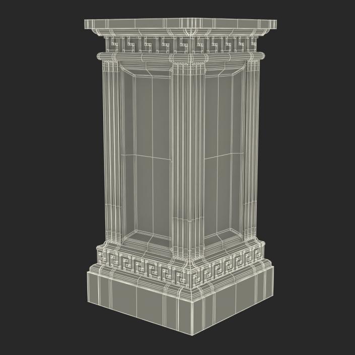 3D model Column Base Greco Roman 3