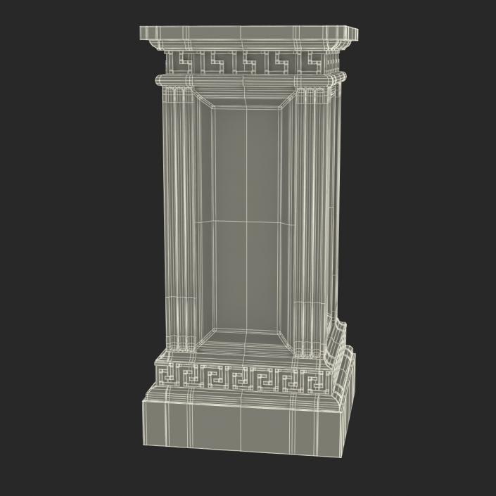 3D model Column Base Greco Roman 3