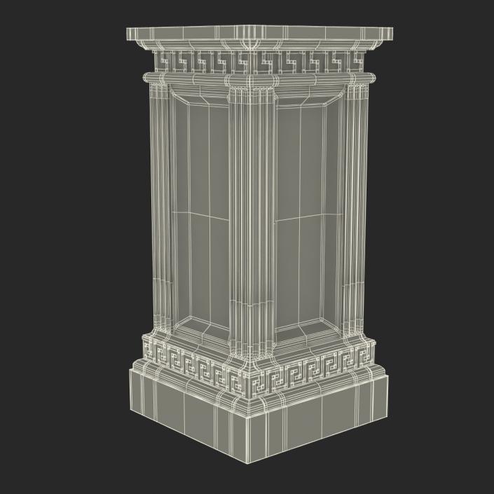 3D model Column Base Greco Roman 3