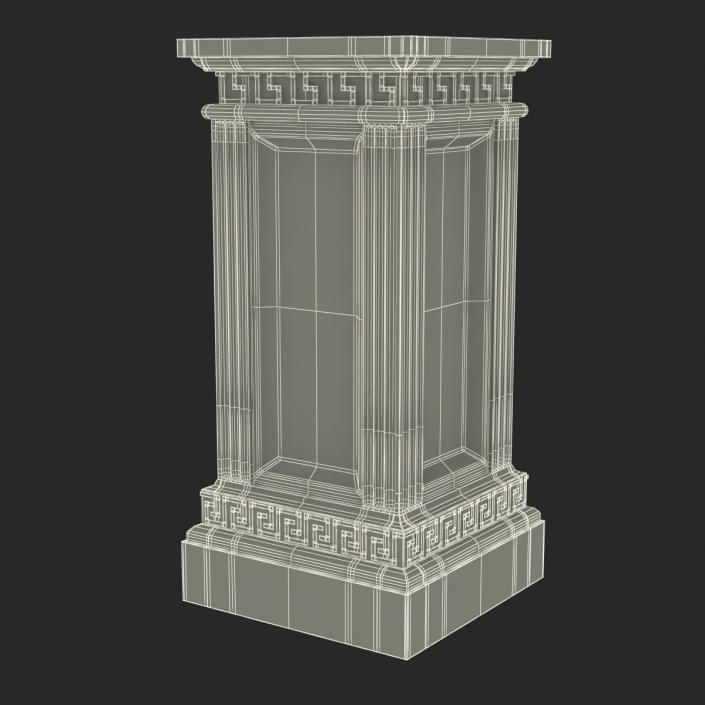 3D model Column Base Greco Roman 3