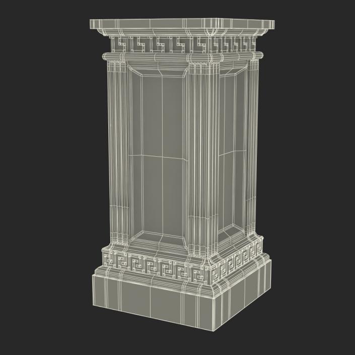 3D model Column Base Greco Roman 3