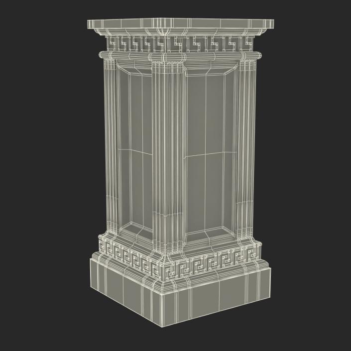 3D model Column Base Greco Roman 3