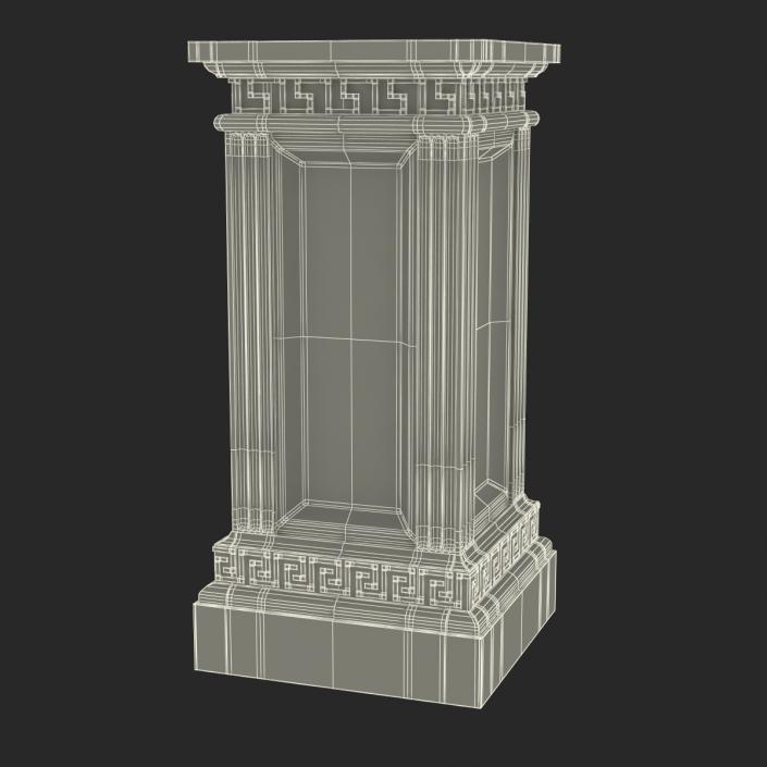 3D model Column Base Greco Roman 3