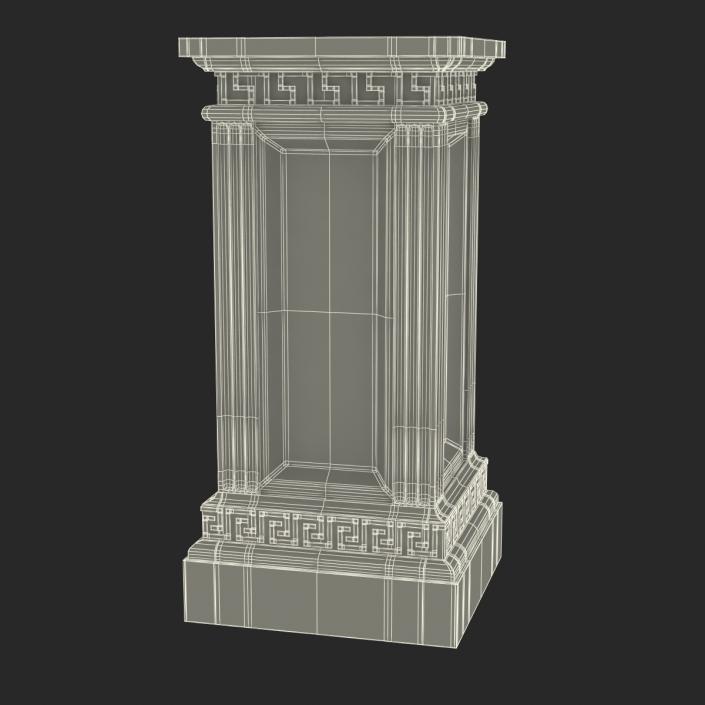 3D model Column Base Greco Roman 3