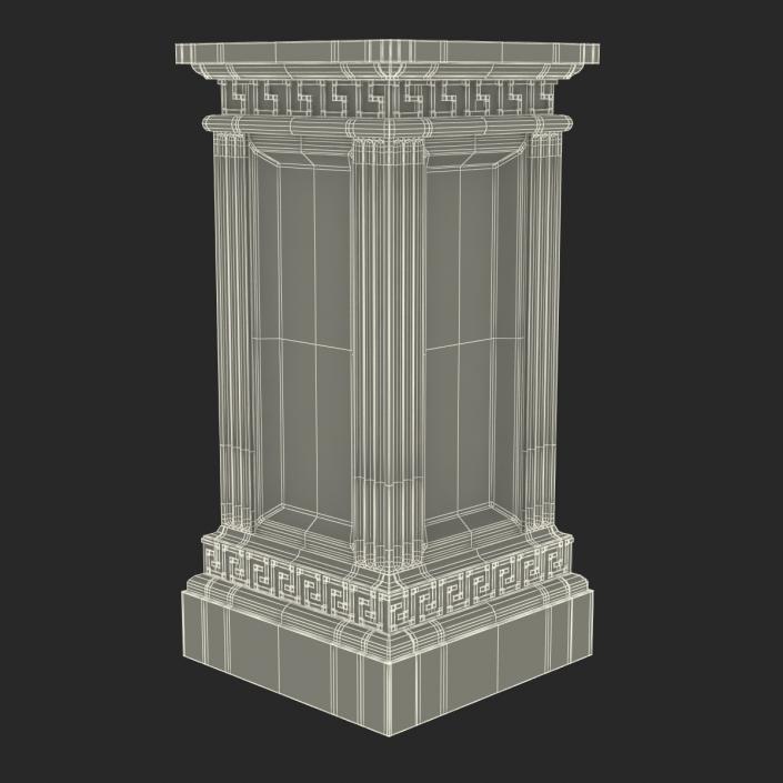 3D model Column Base Greco Roman 3