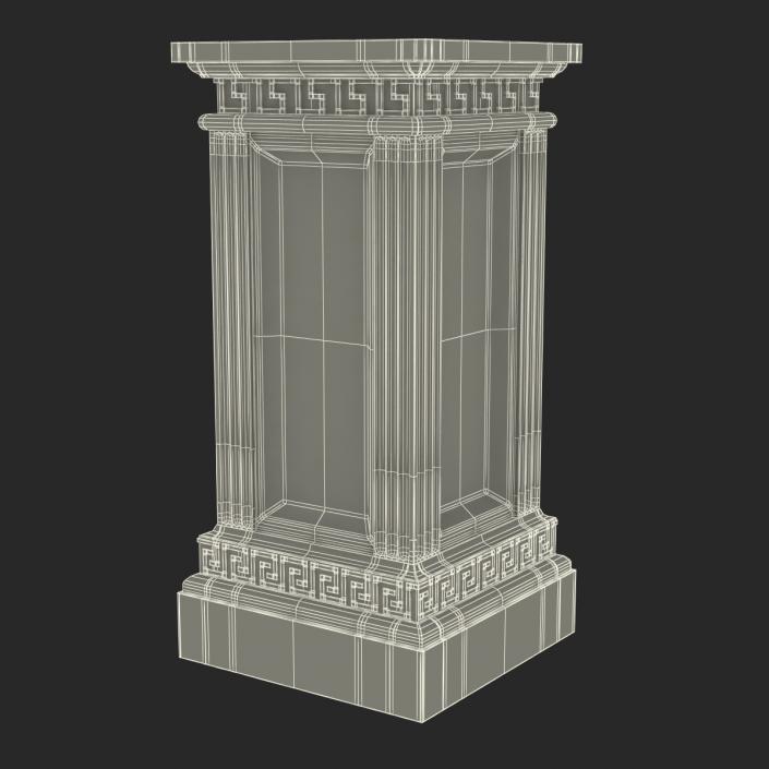 3D model Column Base Greco Roman 3