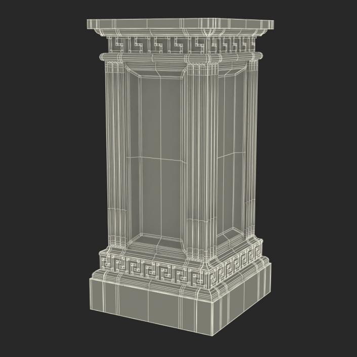 3D model Column Base Greco Roman 3