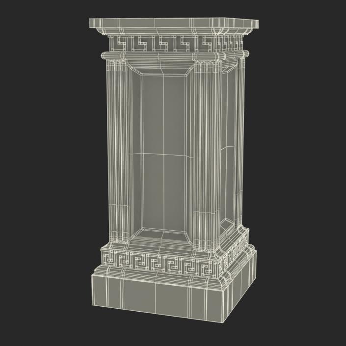 3D model Column Base Greco Roman 3