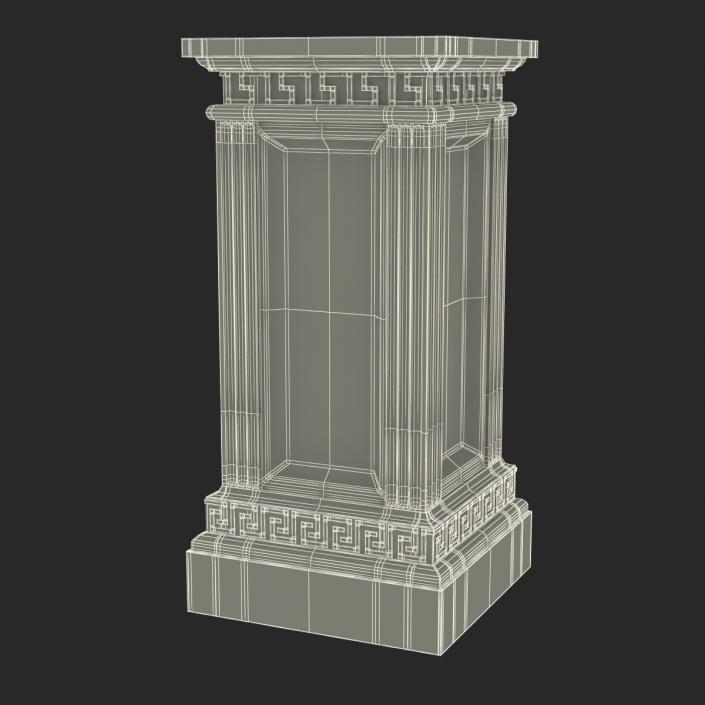 3D model Column Base Greco Roman 3