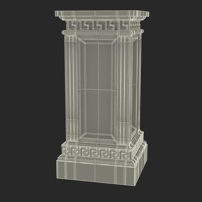 3D model Column Base Greco Roman 3