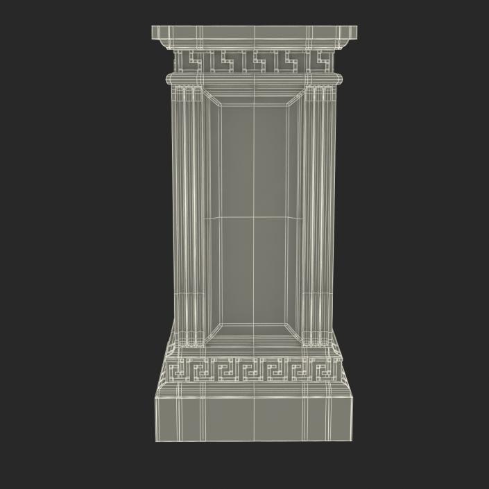 3D model Column Base Greco Roman 3