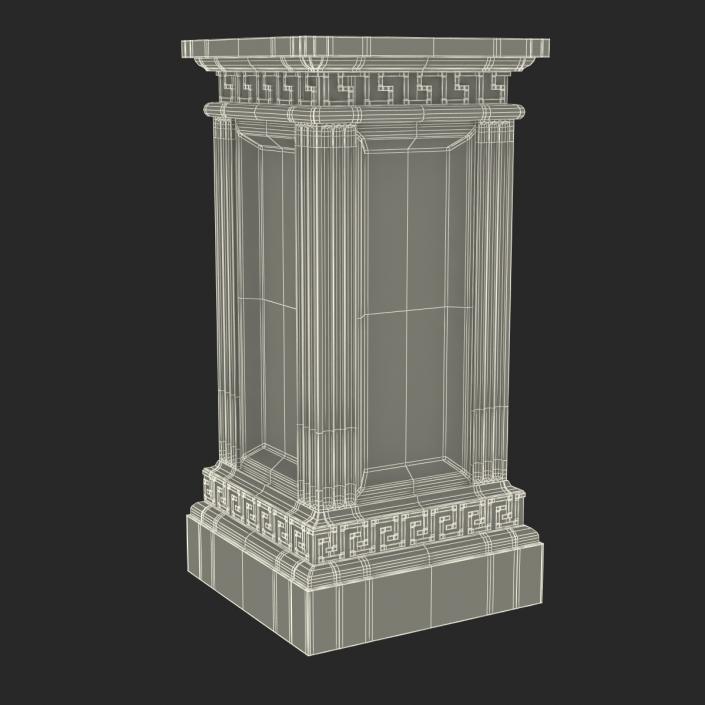 3D model Column Base Greco Roman 3