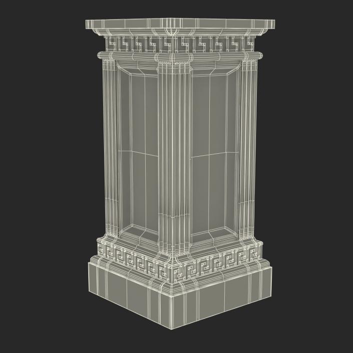 3D model Column Base Greco Roman 3