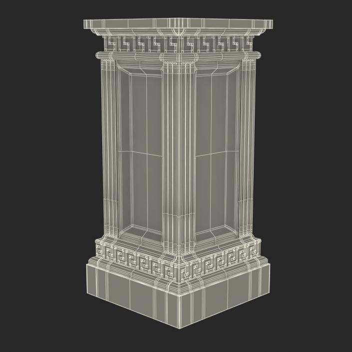 3D model Column Base Greco Roman 3