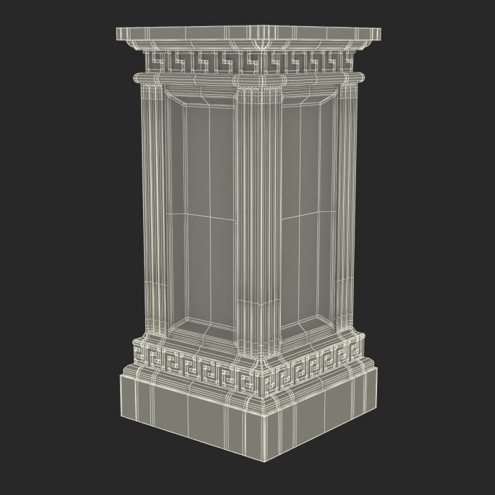 3D model Column Base Greco Roman 3