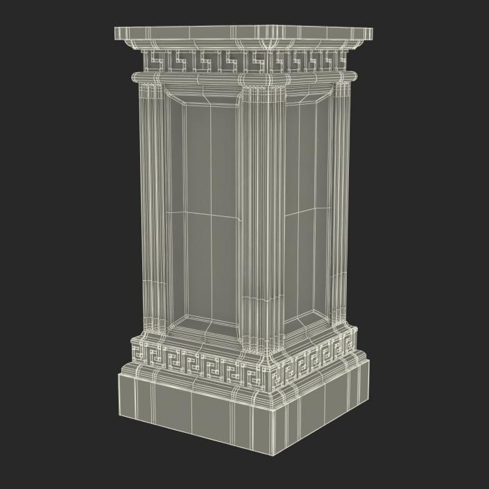 3D model Column Base Greco Roman 3