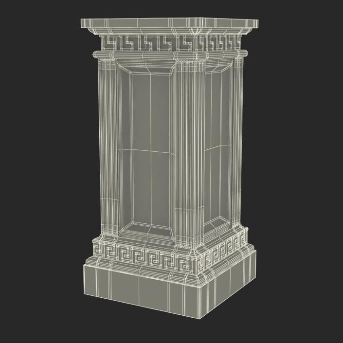 3D model Column Base Greco Roman 3