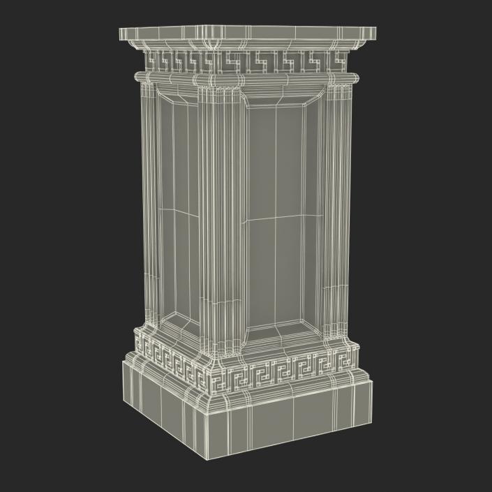 3D model Column Base Greco Roman 3