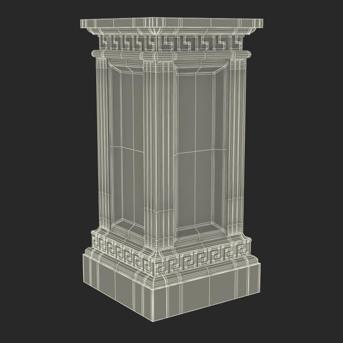 3D model Column Base Greco Roman 3