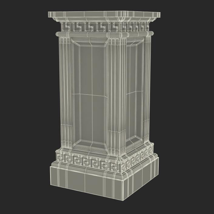 3D model Column Base Greco Roman 3