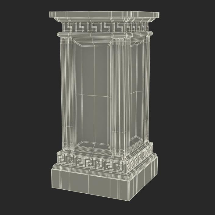 3D model Column Base Greco Roman 3