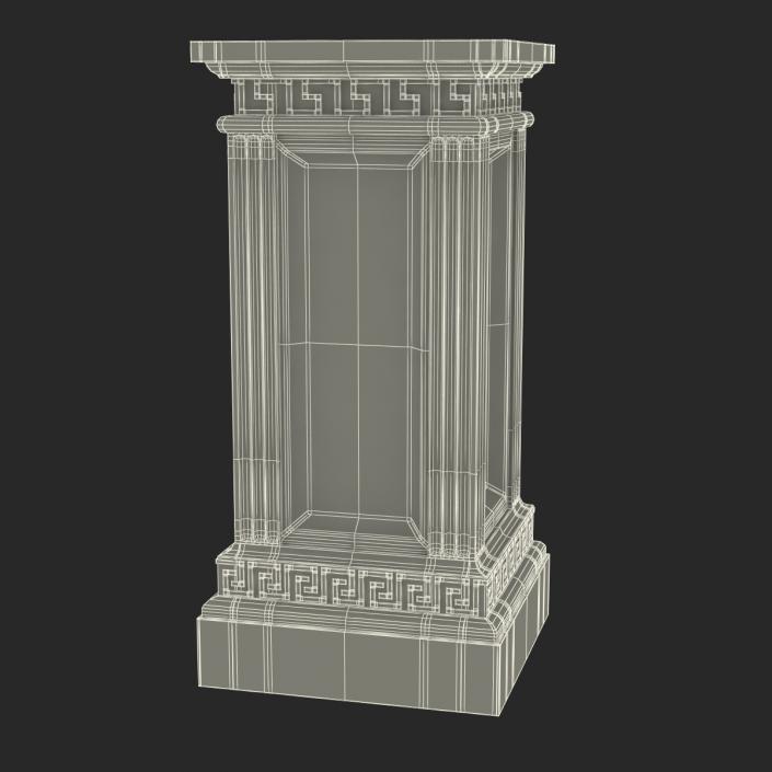 3D model Column Base Greco Roman 3