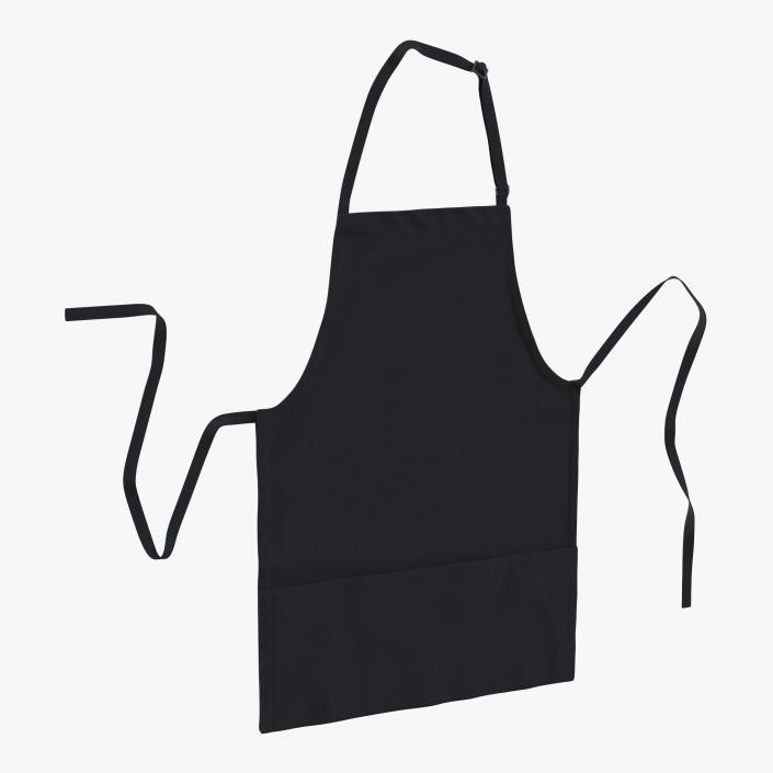 3D Cafe Apron Black